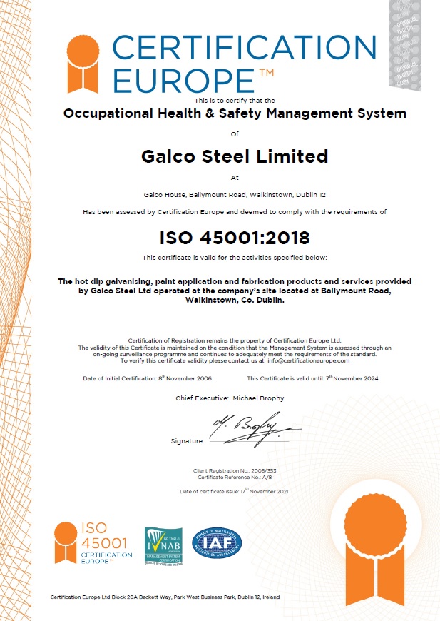Galco ISO 45001 2018