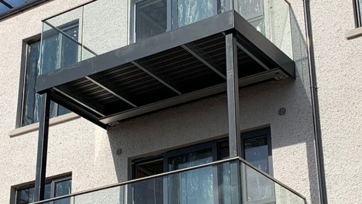 Galvanized steel balconies